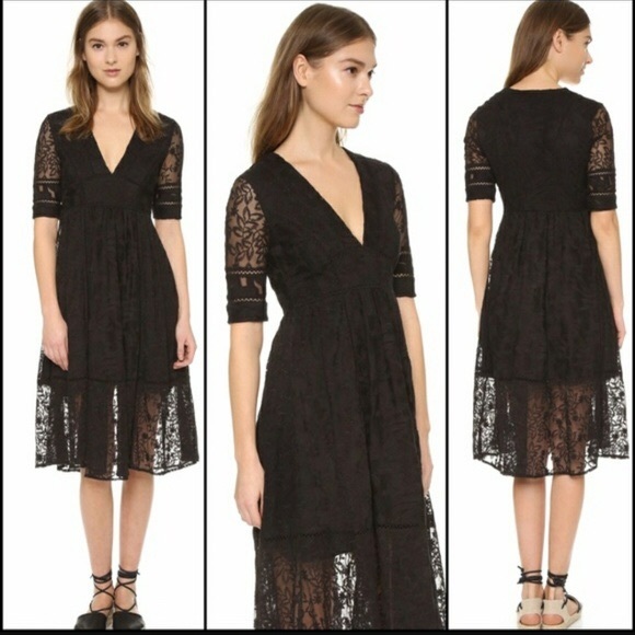 FREE PEOPLE mountain laurel lace midi dress - Picture 3 of 3